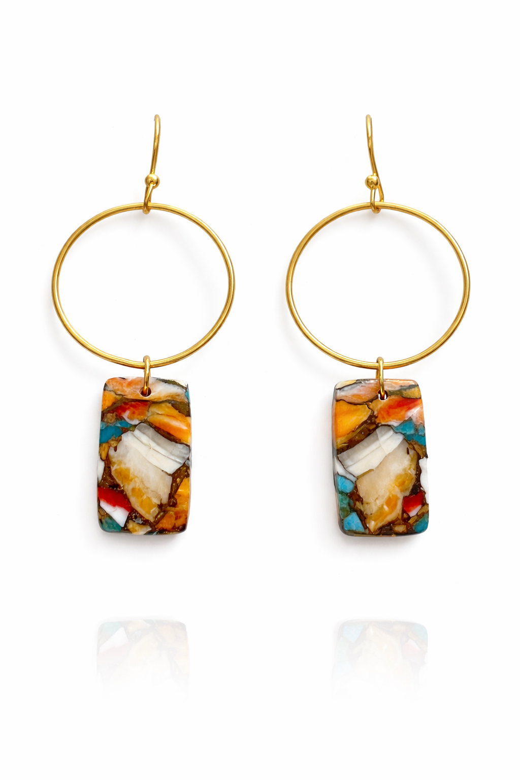 Sky Blue Copper Turquoise Earrings