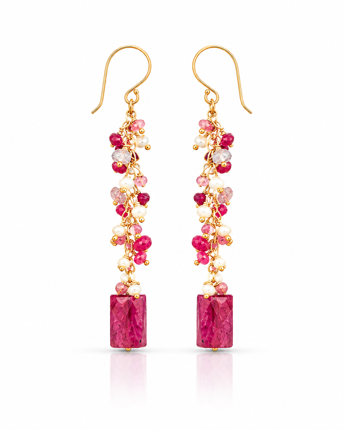 Ruby Dangle Earrings