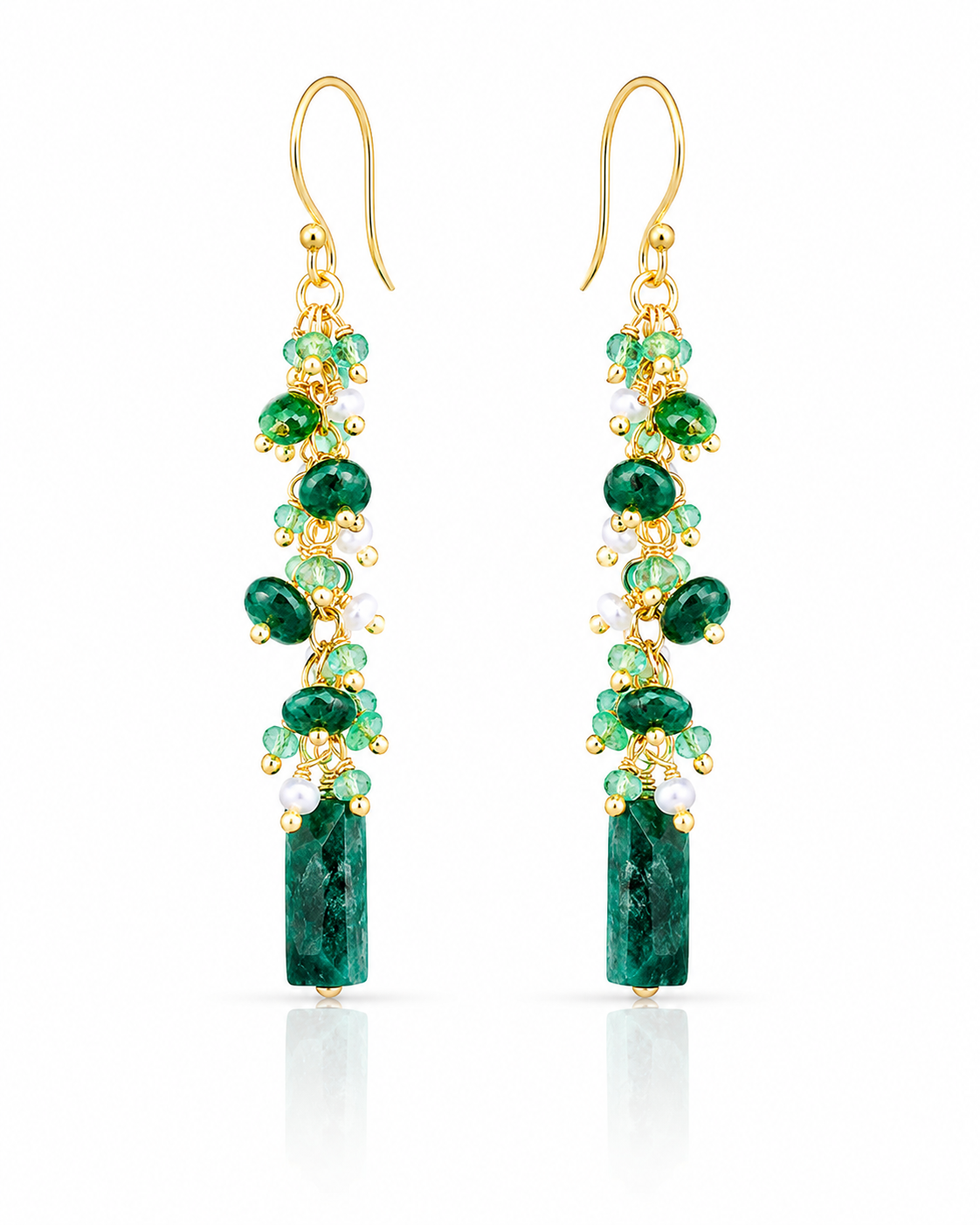 Emerald Dangle Earrings
