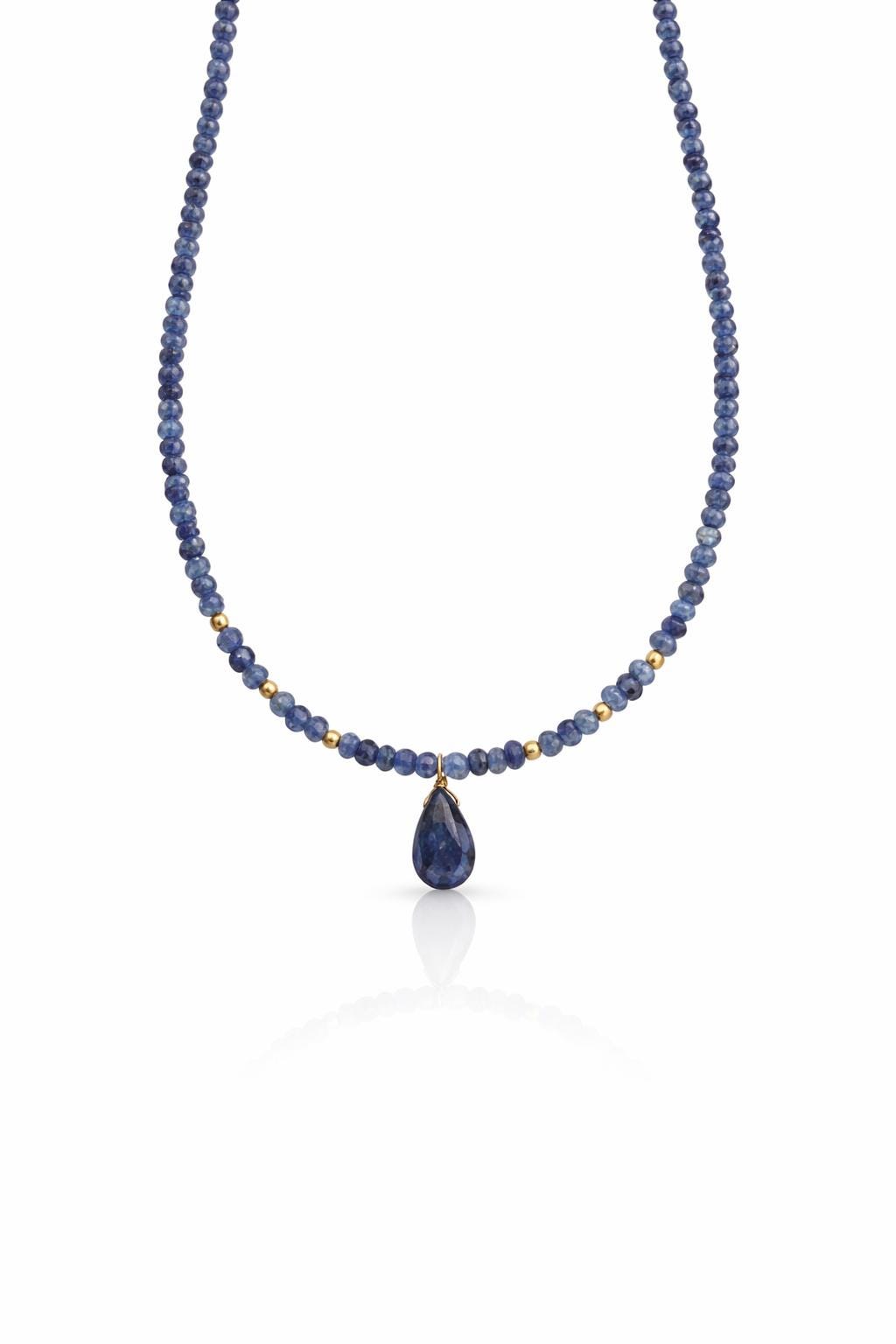 Tanzanite Beaded Necklace