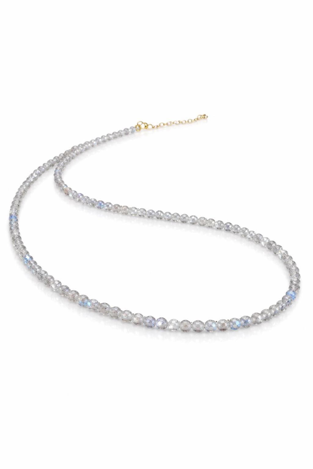 Dainty Labradorite Beaded Necklace
