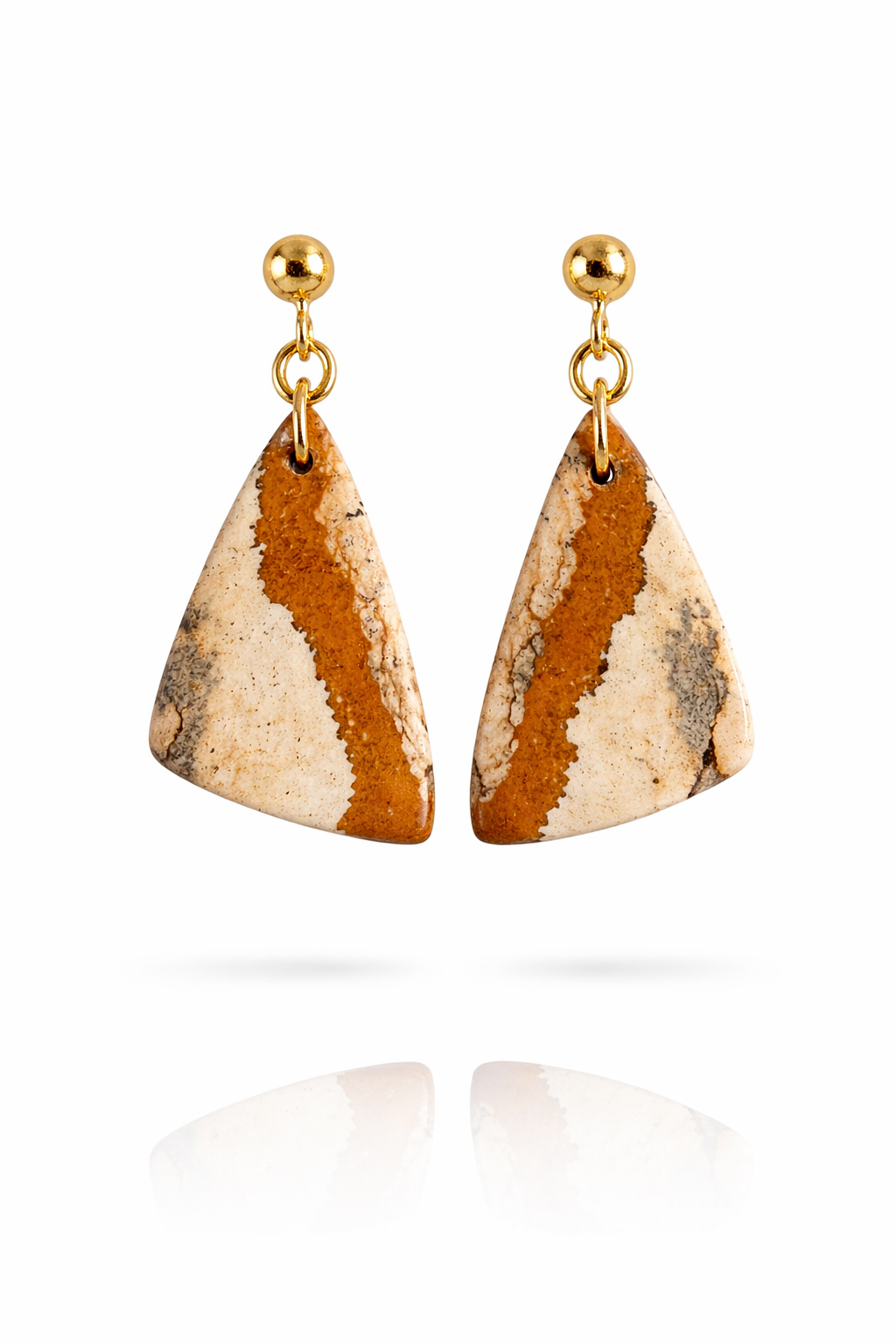 Picture Jasper Earrings