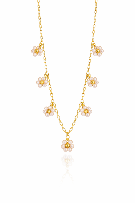 Pearl Daisy Necklace