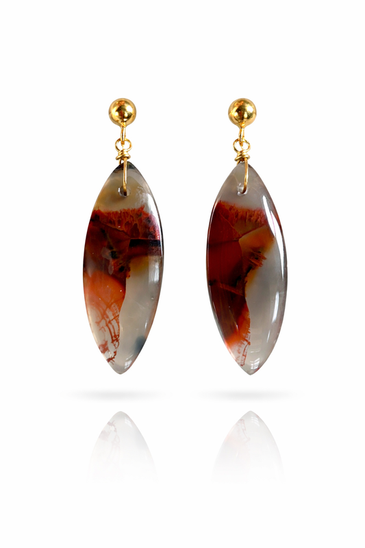 Turkish Stick Agate Earrings