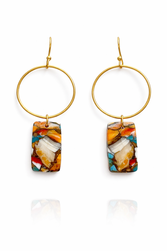 Sky Blue Copper Turquoise Earrings