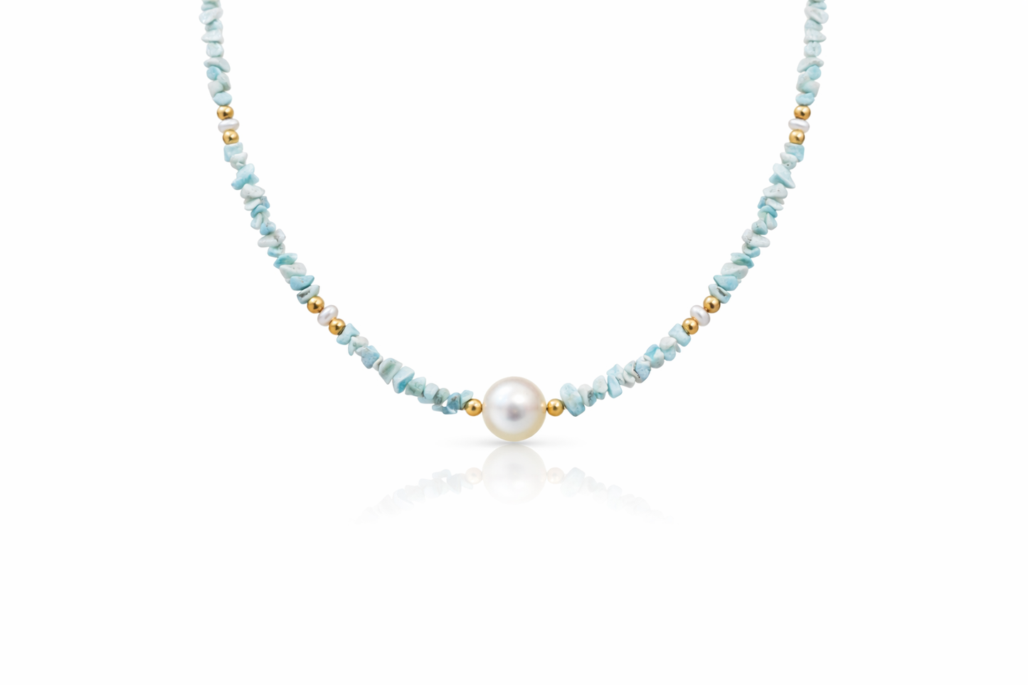 Larimar Beaded Necklace