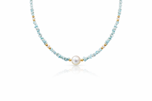 Larimar Beaded Necklace