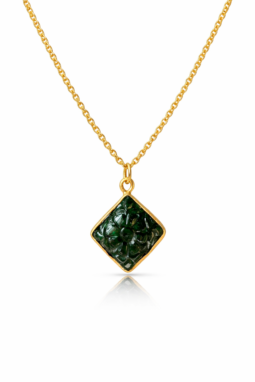 Emerald Carving Pendant