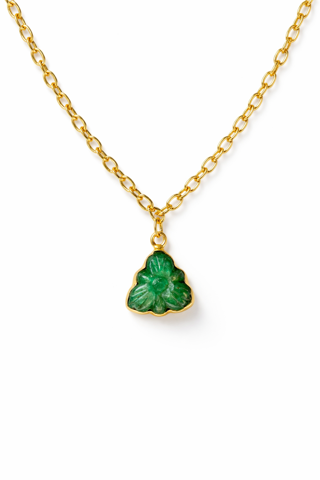 Emerald Carving Pendant