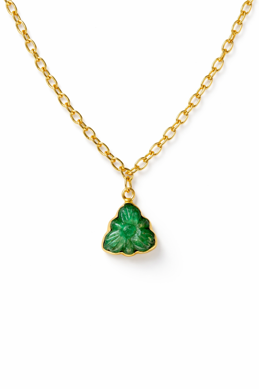 Emerald Carving Pendant