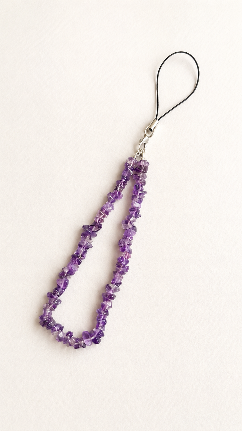 Raw Amethyst Phone Charm