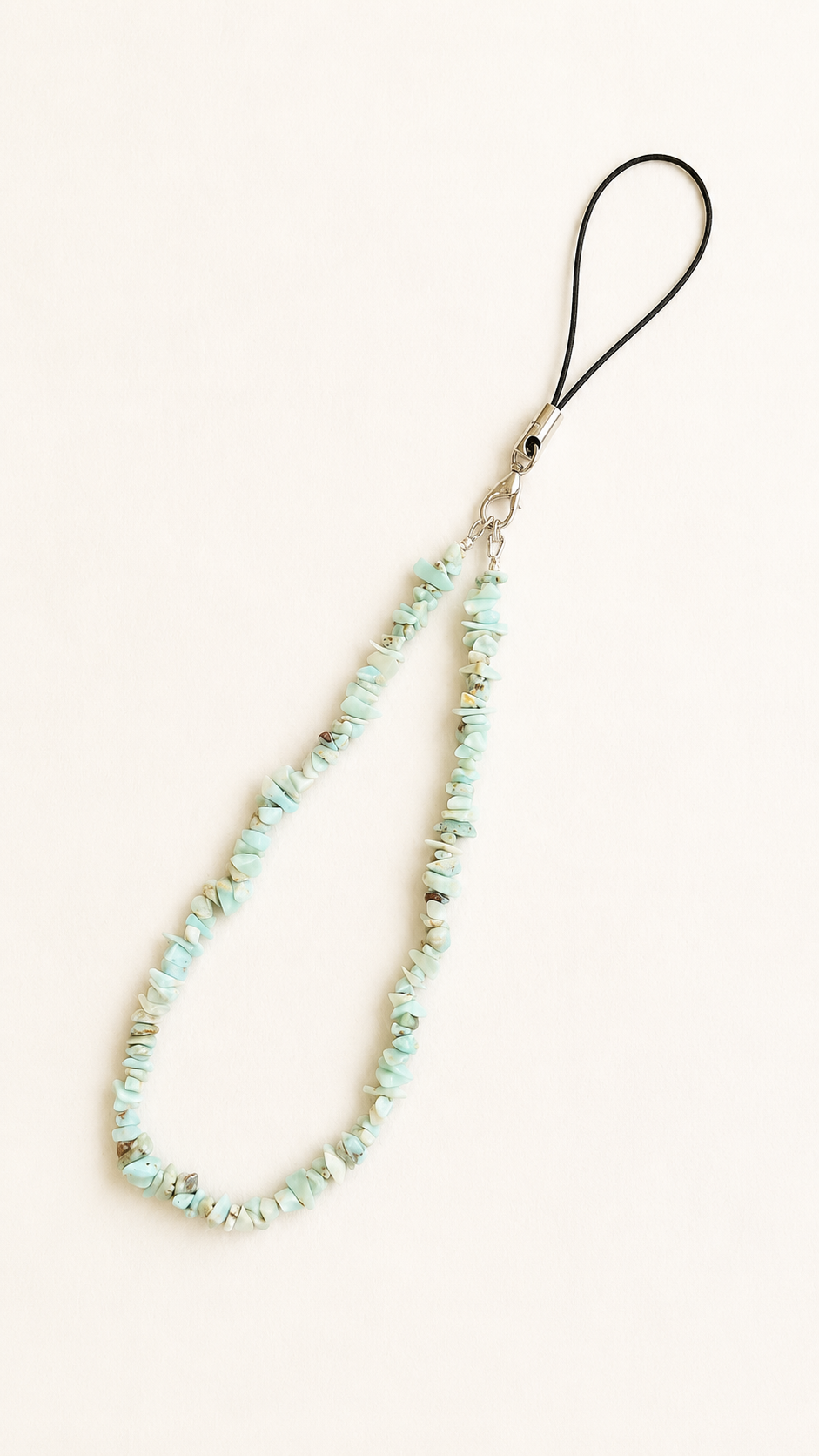 Raw Larimar Phone Charm