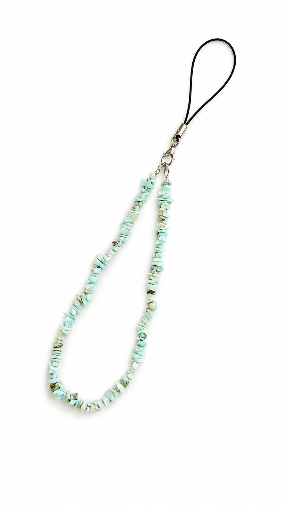 Raw Larimar Phone Charm