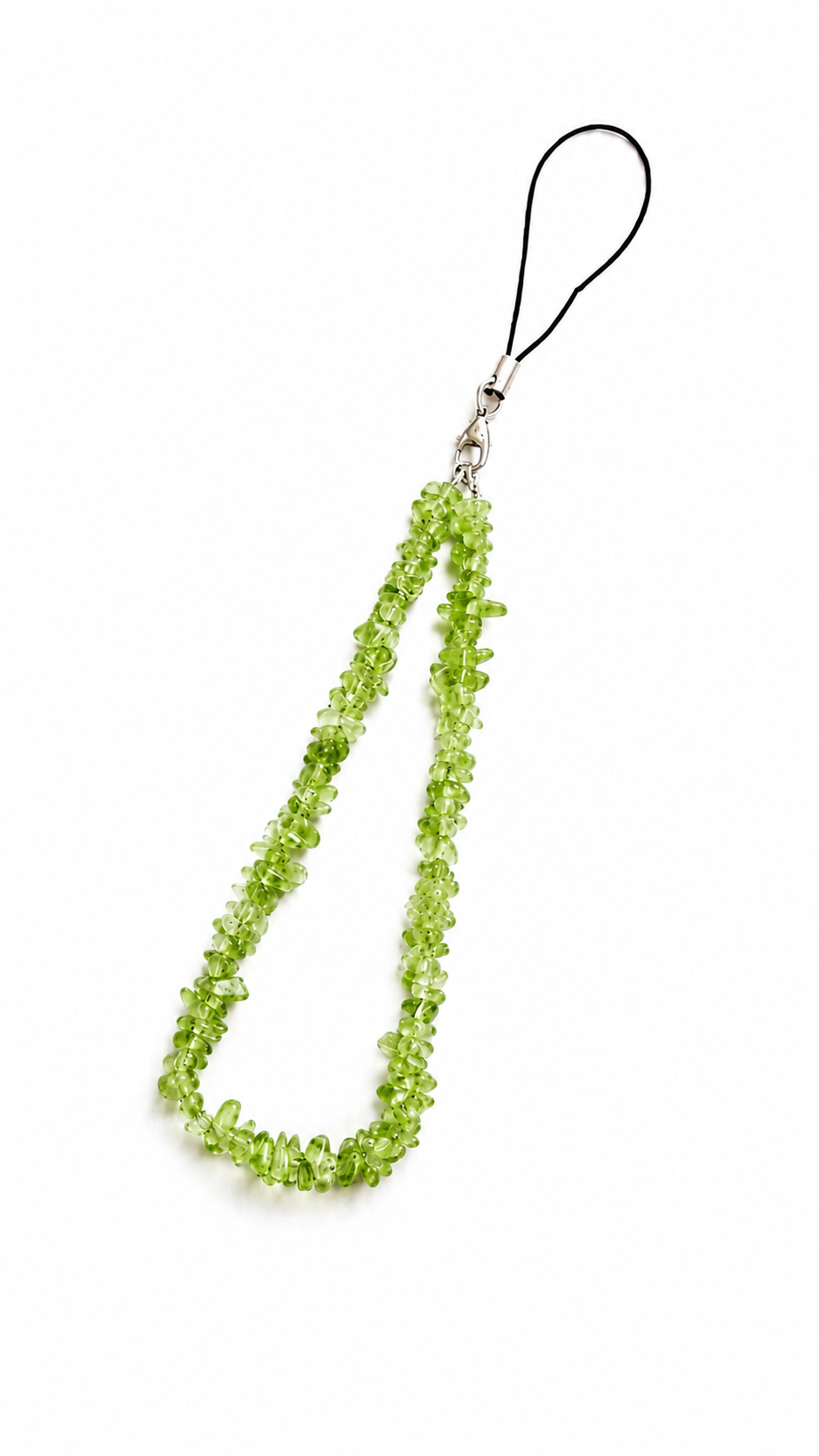 Raw Peridot Phone Charm