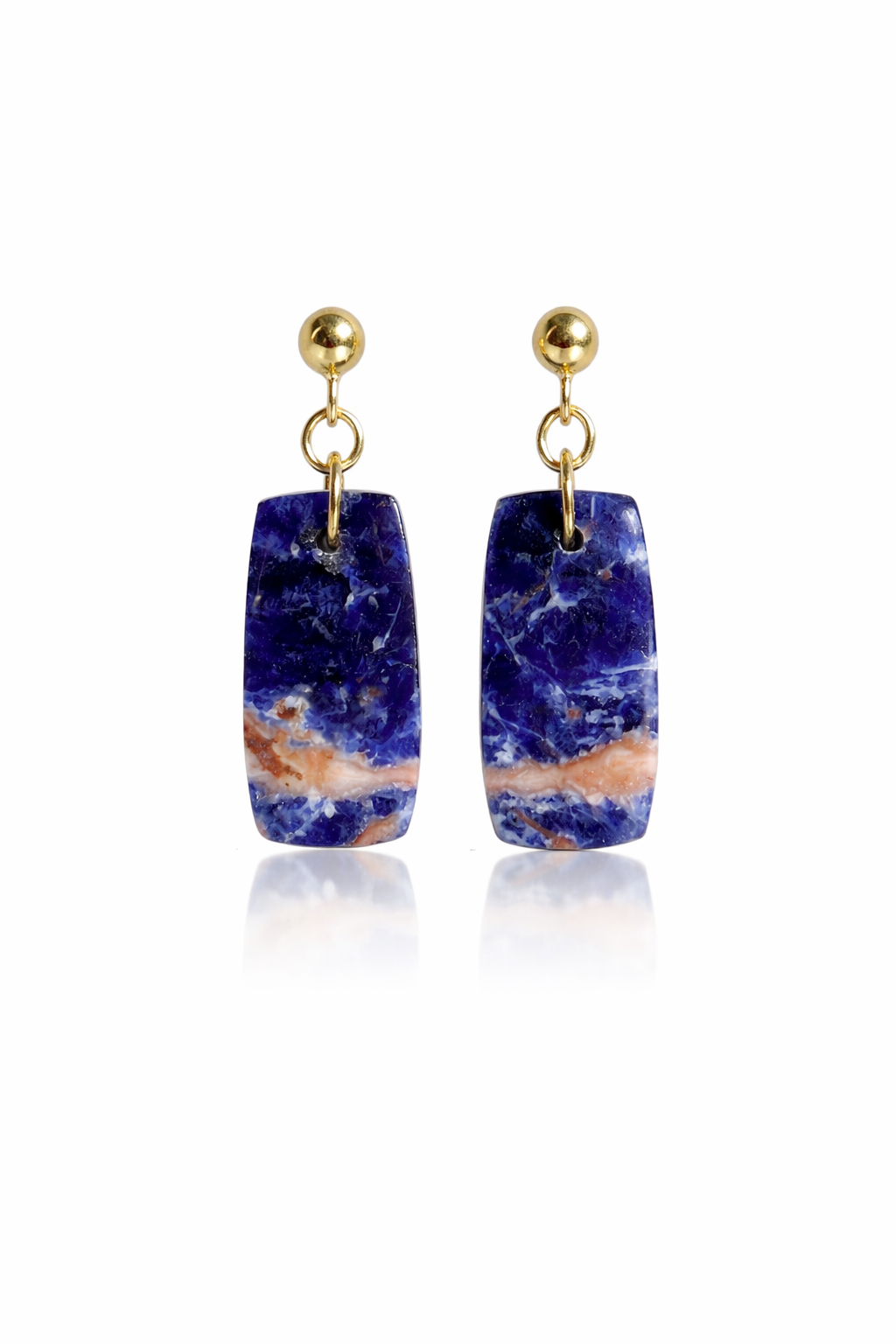 Sunset Sodalite Drop Earrings