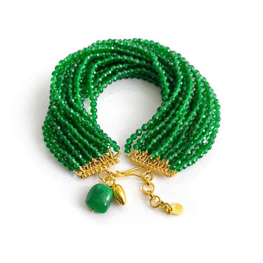Green Onyx Multi-Strand Bracelet