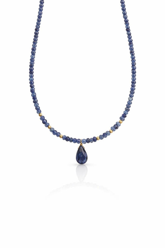 Tanzanite Beaded Necklace