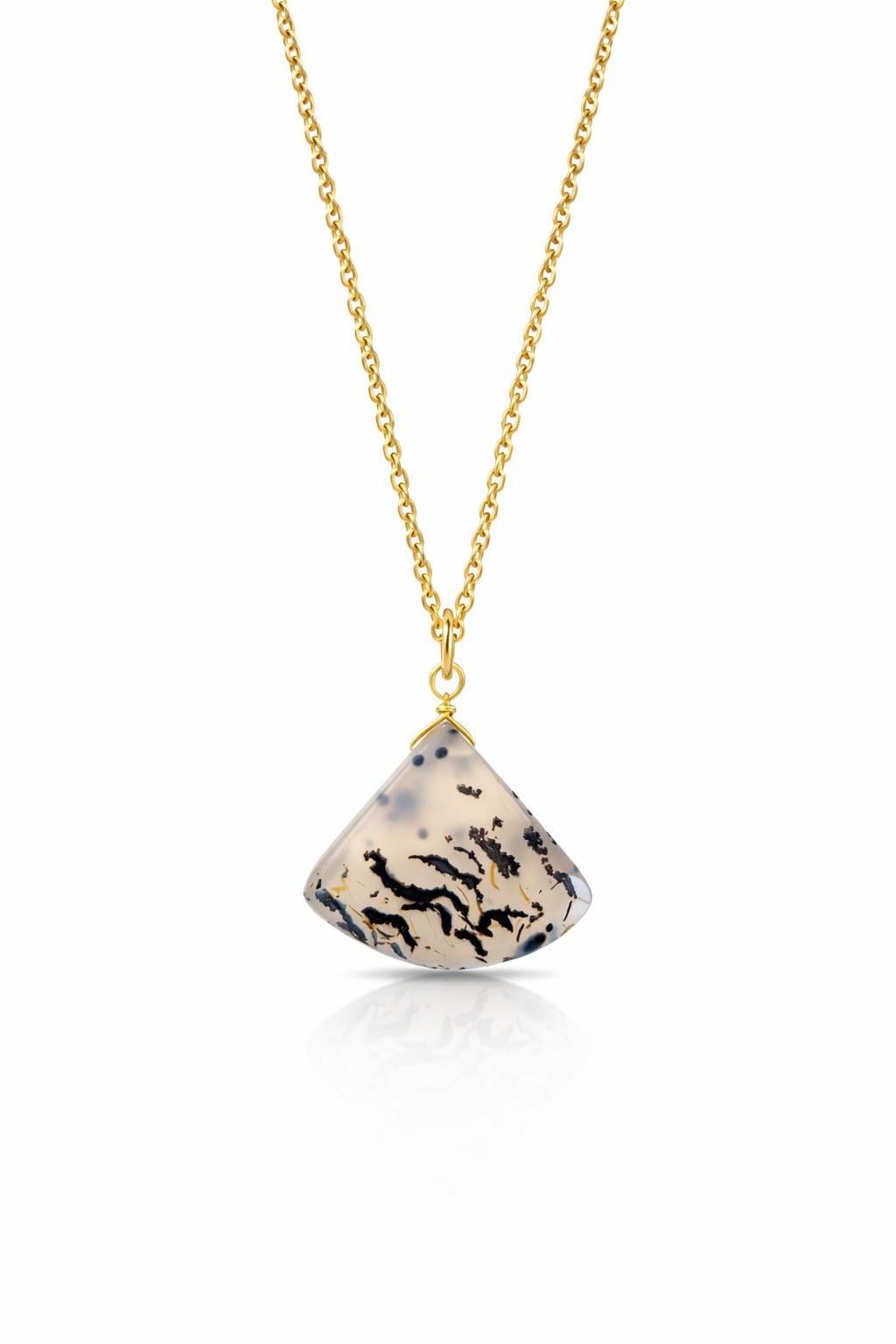 Montana Agate Pendant Necklace