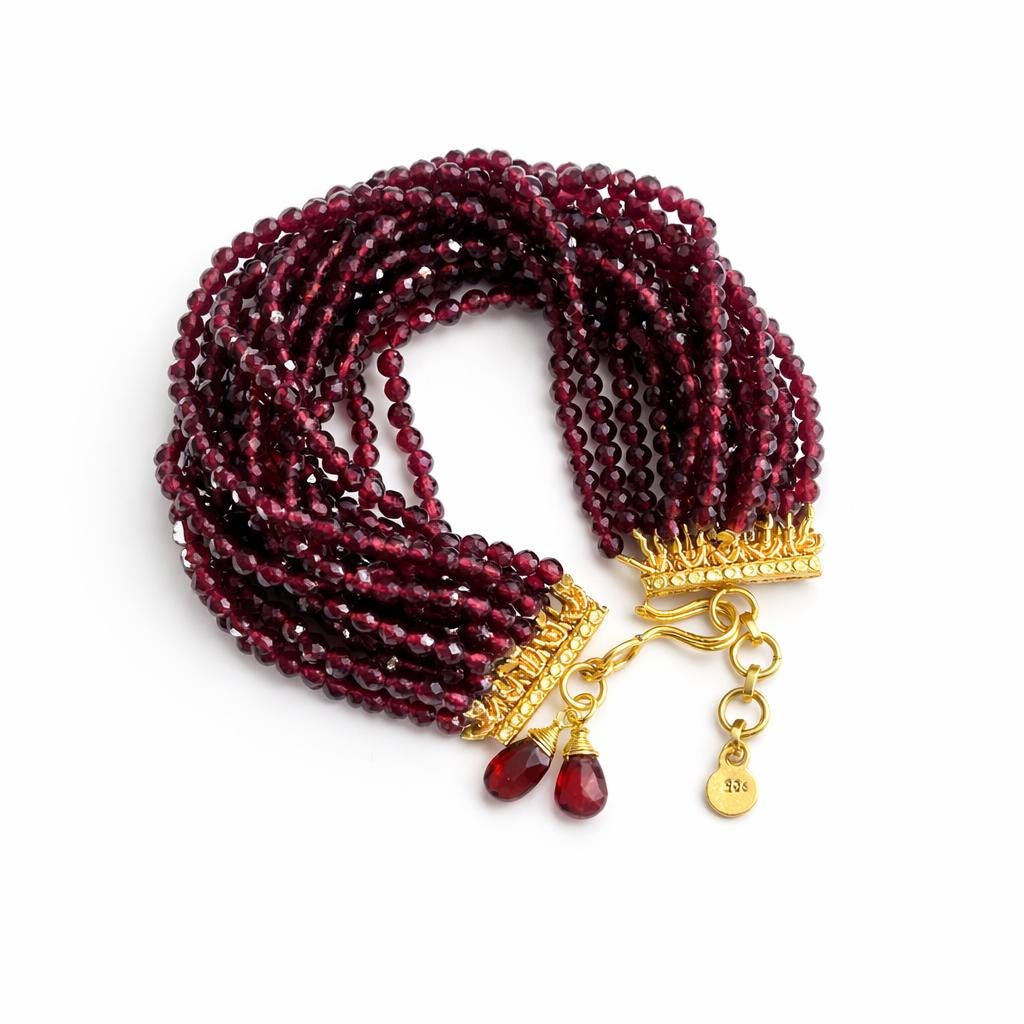 Garnet Multi-Strand Bracelet
