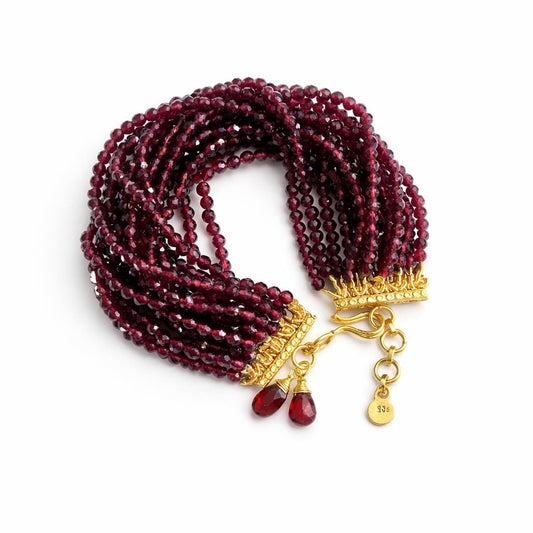 Garnet Multi-Strand Bracelet