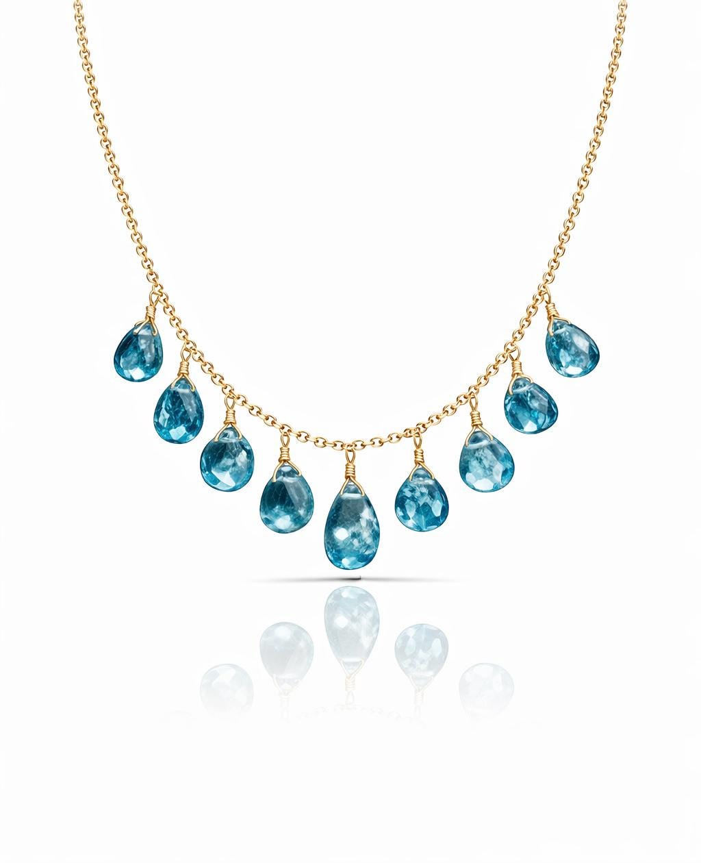 Blue Quartz Necklace