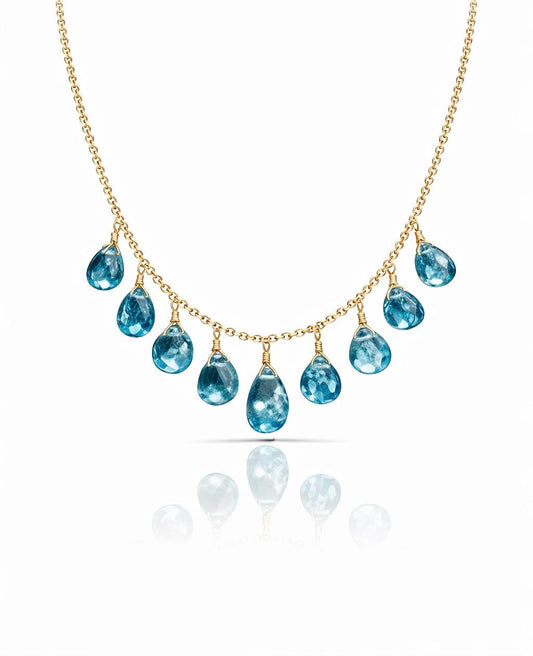 Blue Quartz Necklace