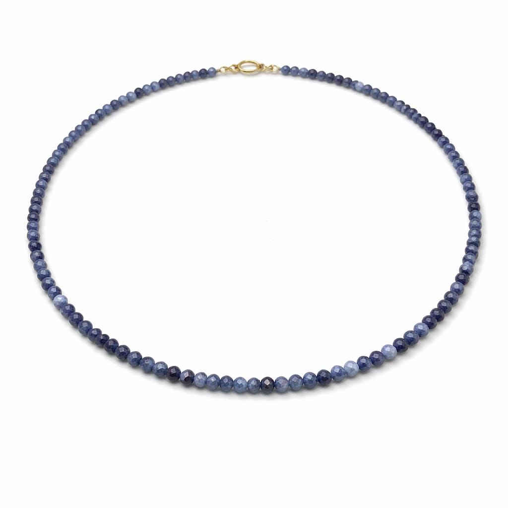 Dainty Sodalite Beaded Necklace