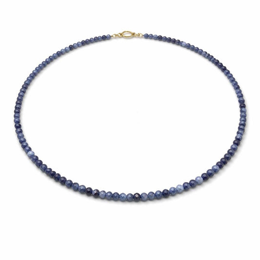 Dainty Sodalite Beaded Necklace