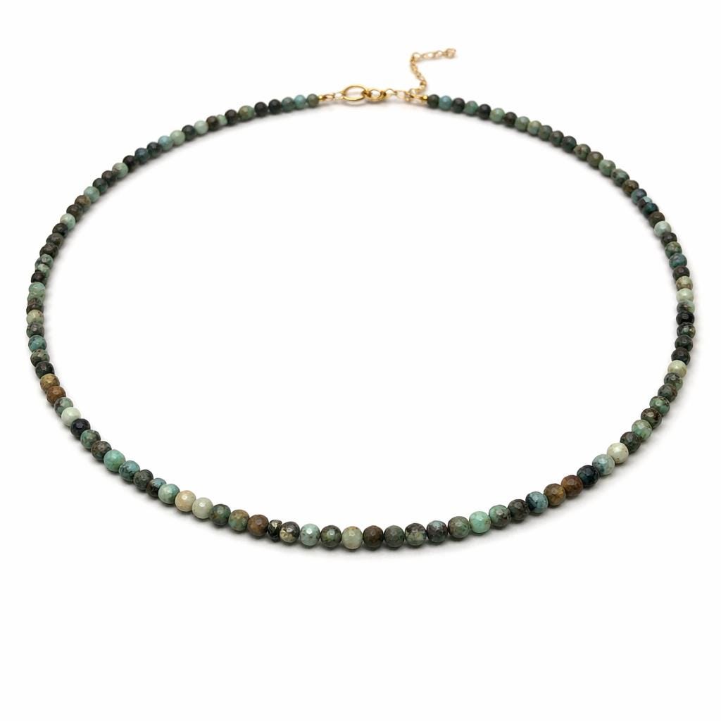 Dainty Turquoise Beaded Necklace