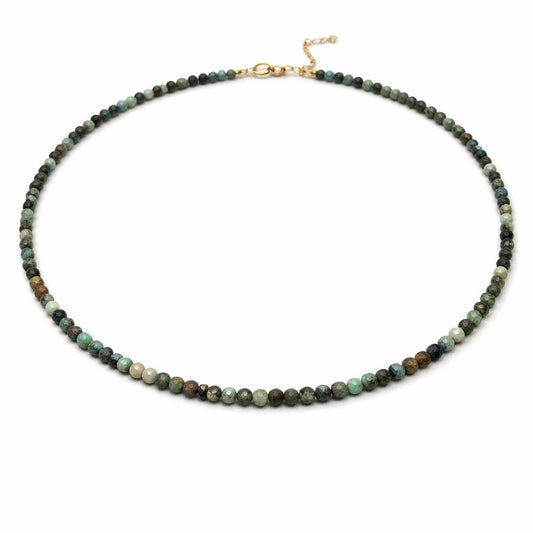 Dainty Turquoise Beaded Necklace